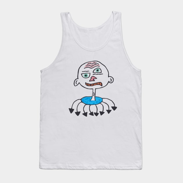 Otto The Autonomous Ominous Octopus (Colorized) Tank Top by G-Worthy